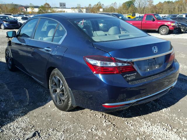 1HGCR2F35GA129292 - 2016 HONDA ACCORD LX BLUE photo 3