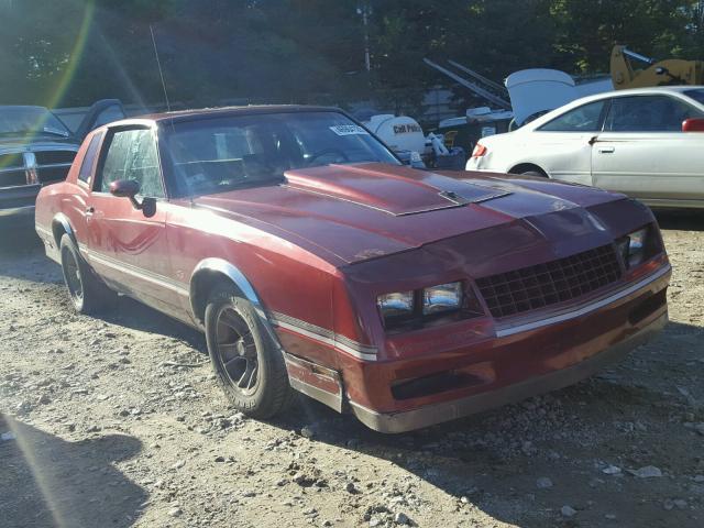 1G1GZ37G5FR147906 - 1985 CHEVROLET MONTE CARL MAROON photo 1