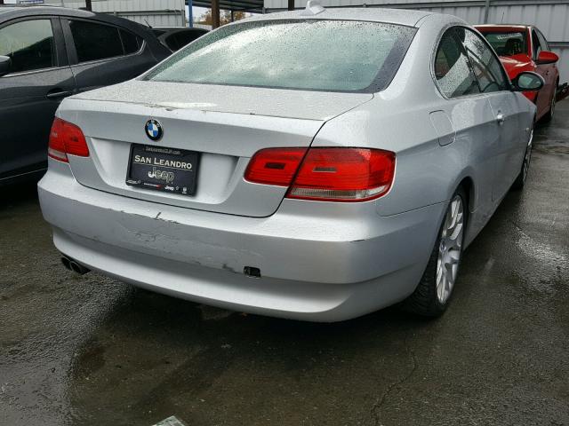 WBAWV13528P118768 - 2008 BMW 328 I SULE SILVER photo 4