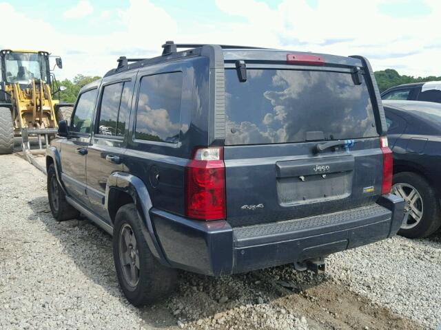1J8HG48P07C678739 - 2007 JEEP COMMANDER BLUE photo 3