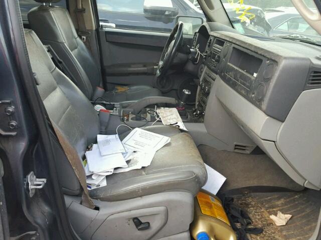 1J8HG48P07C678739 - 2007 JEEP COMMANDER BLUE photo 5