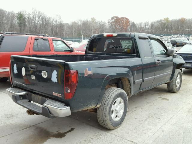 1GTDT196648113903 - 2004 GMC CANYON GREEN photo 4