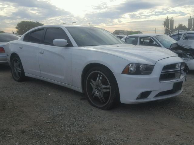 2B3CL3CG5BH506857 - 2011 DODGE CHARGER WHITE photo 1