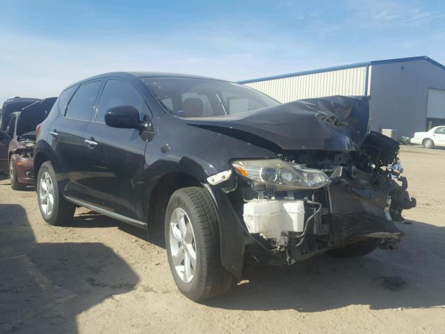 JN8AZ18W59W138401 - 2009 NISSAN MURANO S BLACK photo 1