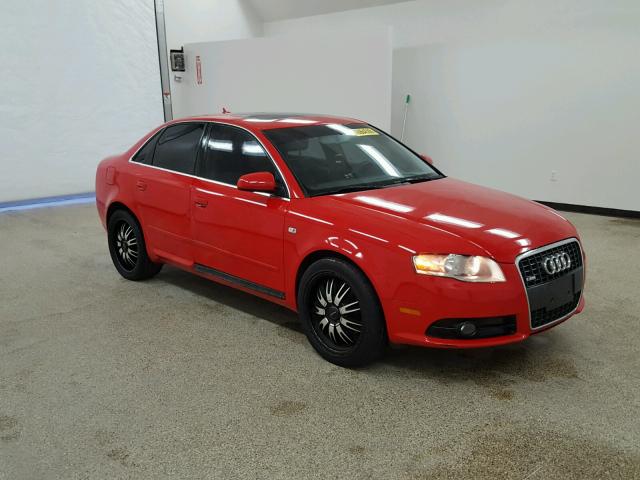 WAUAF78E58A090602 - 2008 AUDI A4 2.0T RED photo 1