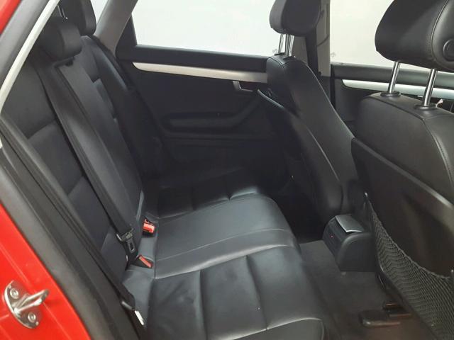 WAUAF78E58A090602 - 2008 AUDI A4 2.0T RED photo 6