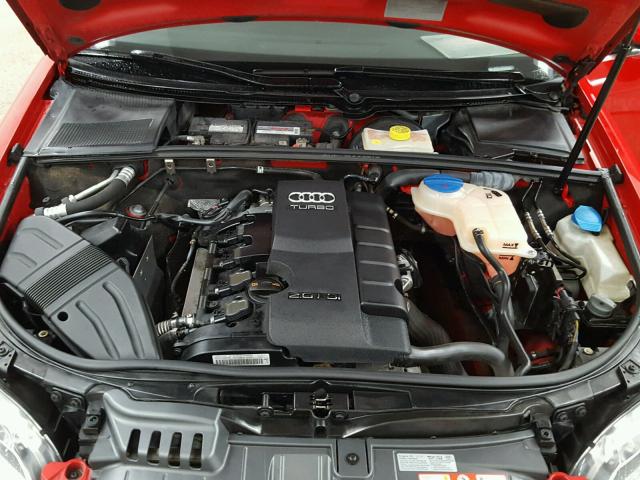 WAUAF78E58A090602 - 2008 AUDI A4 2.0T RED photo 7