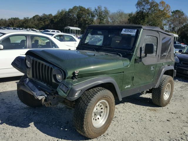 1J4FY29P0WP717877 - 1998 JEEP WRANGLER / GREEN photo 2