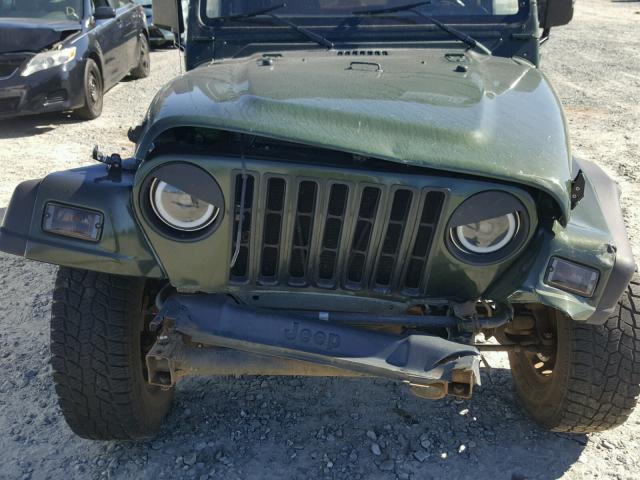 1J4FY29P0WP717877 - 1998 JEEP WRANGLER / GREEN photo 7