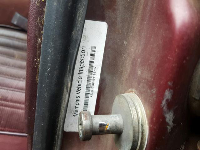 2G3AJ51W2J9412879 - 1988 OLDSMOBILE CUTLASS CI MAROON photo 10