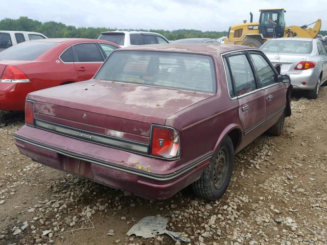 2G3AJ51W2J9412879 - 1988 OLDSMOBILE CUTLASS CI MAROON photo 4