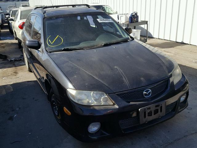 JM1BJ245221484967 - 2002 MAZDA PROTEGE PR BLACK photo 1