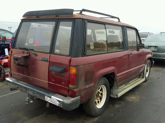 JAACH15LXG5410131 - 1986 ISUZU TROOPER II BURGUNDY photo 4