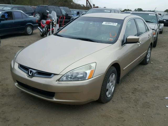 1HGCM56425A012856 - 2005 HONDA ACCORD LX BEIGE photo 2