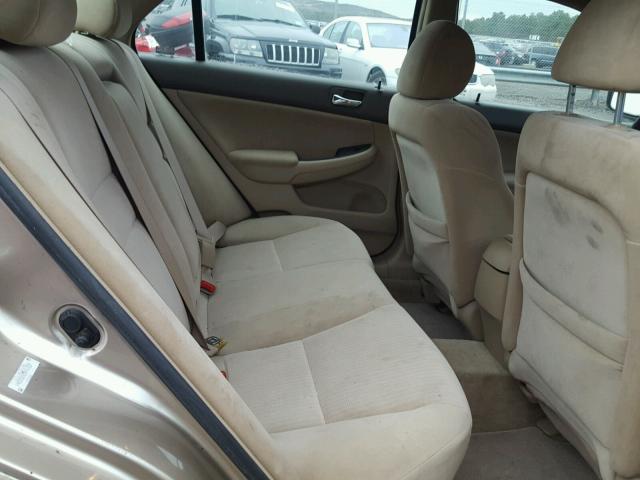 1HGCM56425A012856 - 2005 HONDA ACCORD LX BEIGE photo 6