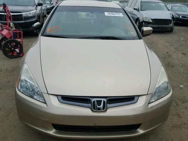 1HGCM56425A012856 - 2005 HONDA ACCORD LX BEIGE photo 9