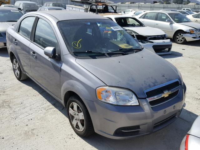 KL1TD5DE6AB107278 - 2010 CHEVROLET AVEO LS GRAY photo 1