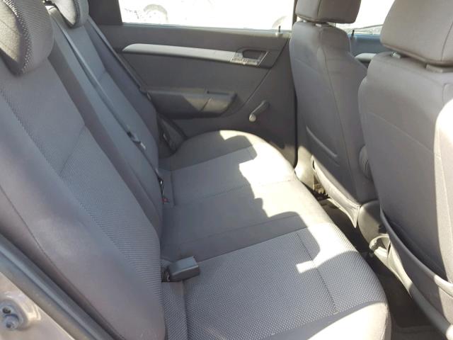 KL1TD5DE6AB107278 - 2010 CHEVROLET AVEO LS GRAY photo 6