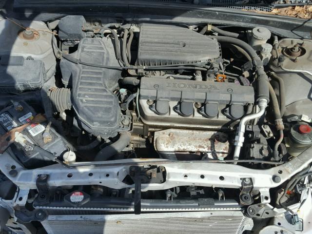 2HGES15625H620873 - 2005 HONDA CIVIC LX SILVER photo 7