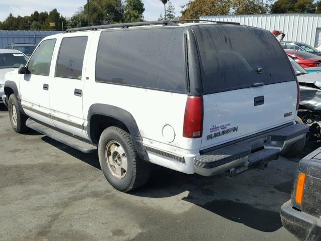 3GKFK16R4XG510815 - 1999 GMC SUBURBAN K WHITE photo 3