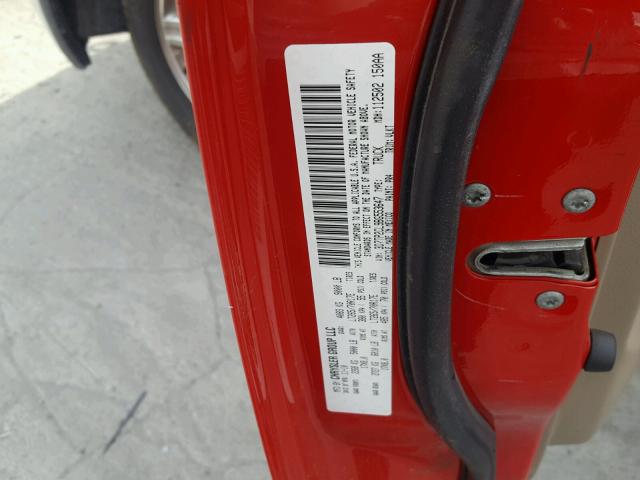 3D7TP2CL9BG553647 - 2011 DODGE RAM 2500 RED photo 10