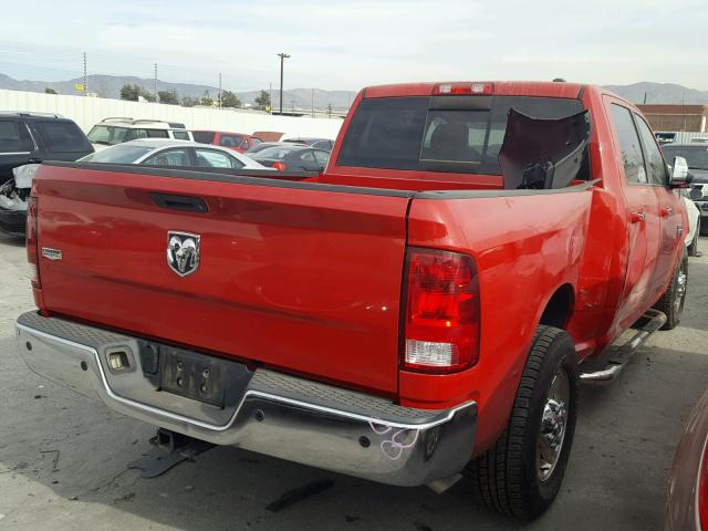 3D7TP2CL9BG553647 - 2011 DODGE RAM 2500 RED photo 4