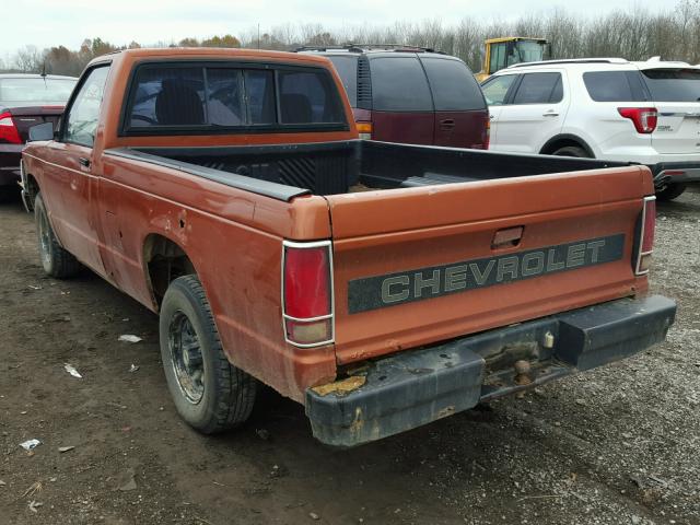 1GCCS14EXM8154502 - 1991 CHEVROLET S TRUCK S1 ORANGE photo 3