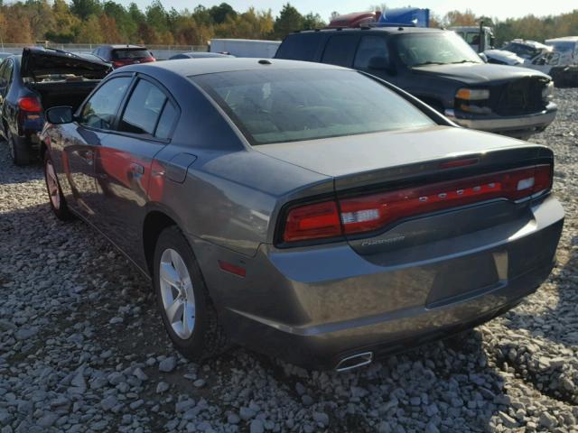 2C3CDXBG5CH171559 - 2012 DODGE CHARGER SE GRAY photo 3