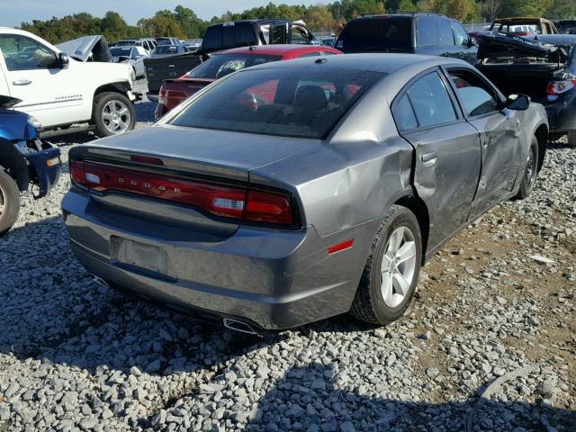 2C3CDXBG5CH171559 - 2012 DODGE CHARGER SE GRAY photo 4