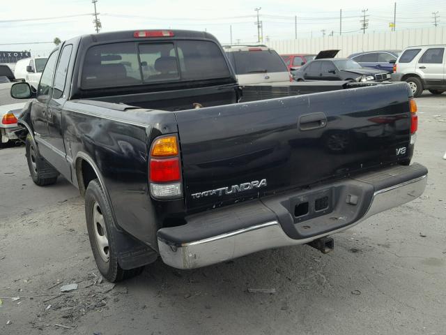 5TBRT3412YS003146 - 2000 TOYOTA TUNDRA ACC BLACK photo 3