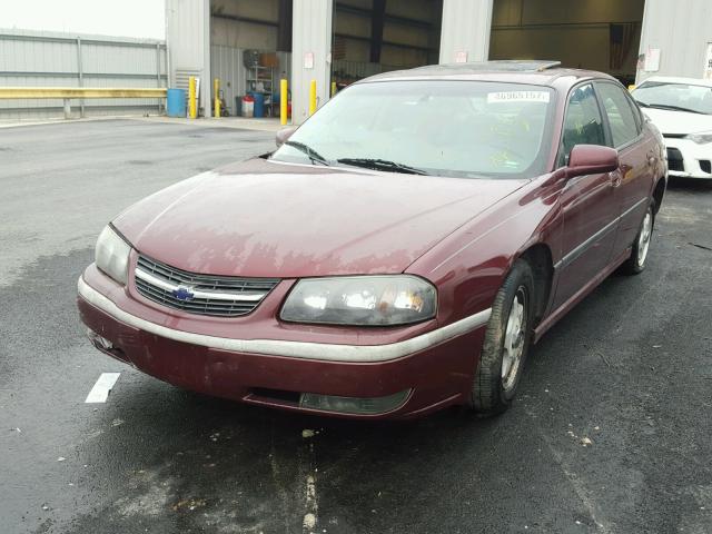 2G1WH55K029208598 - 2002 CHEVROLET IMPALA LS MAROON photo 2