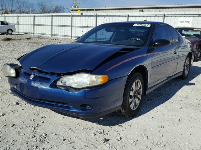 2G1WW12E939149839 - 2003 CHEVROLET MONTE CARL BLUE photo 2