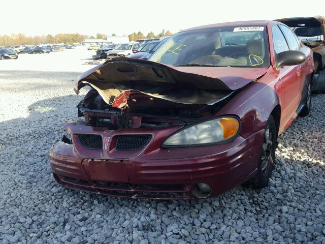 1G2NE52E95M137391 - 2005 PONTIAC GRAND AM S MAROON photo 10