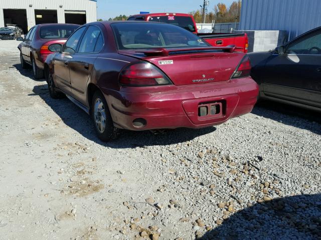 1G2NE52E95M137391 - 2005 PONTIAC GRAND AM S MAROON photo 3