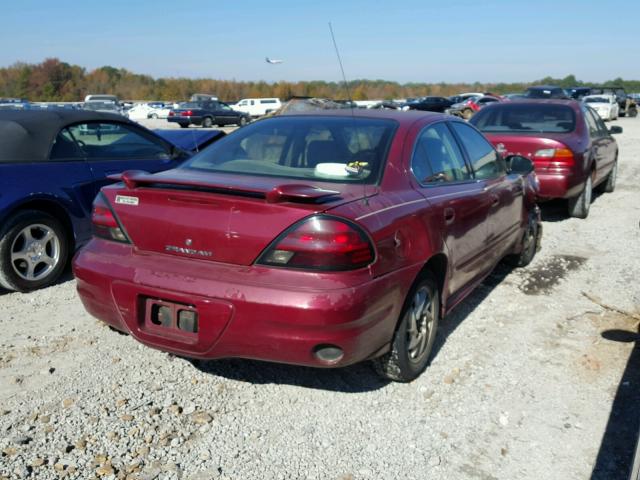 1G2NE52E95M137391 - 2005 PONTIAC GRAND AM S MAROON photo 4