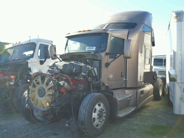 1XKAD49X8DJ367796 - 2013 KENWORTH CONSTRUCTI BROWN photo 2