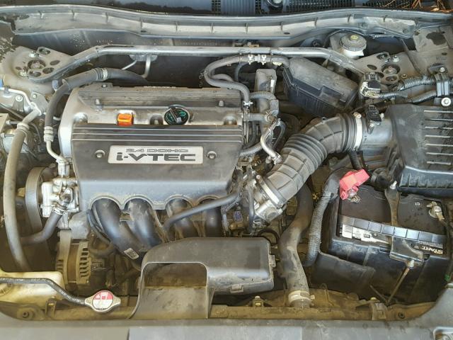 1HGCP26818A008410 - 2008 HONDA ACCORD EXL GRAY photo 7