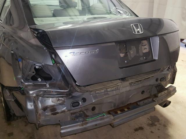 1HGCP26818A008410 - 2008 HONDA ACCORD EXL GRAY photo 9