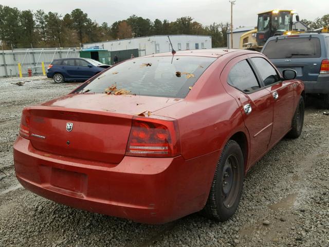 2B3KA43RX8H168843 - 2008 DODGE CHARGER BURGUNDY photo 4