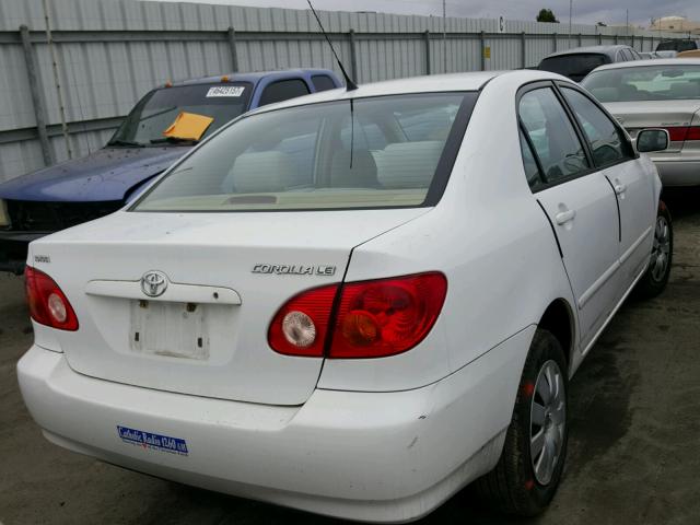 1NXBR32E94Z329895 - 2004 TOYOTA COROLLA CE WHITE photo 4