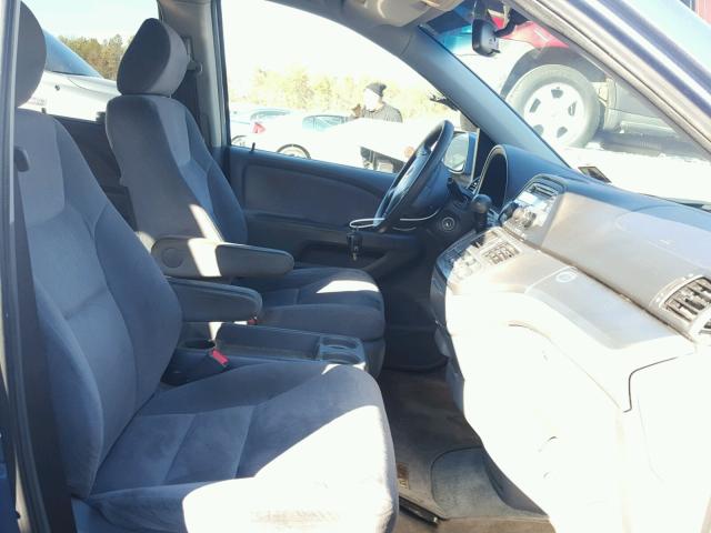 5FNRL38467B052557 - 2007 HONDA ODYSSEY EX BLUE photo 5
