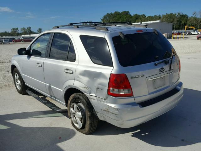 KNDJD733265614552 - 2006 KIA SORENTO SILVER photo 3