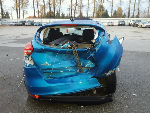 1FADP3K26FL316089 - 2015 FORD FOCUS SE BLUE photo 9