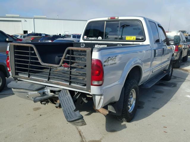 1FTNW21F81EB60733 - 2001 FORD F250 SUPER SILVER photo 4