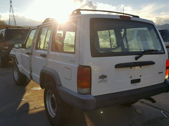 1J4FF28S0YL257349 - 2000 JEEP CHEROKEE S WHITE photo 3