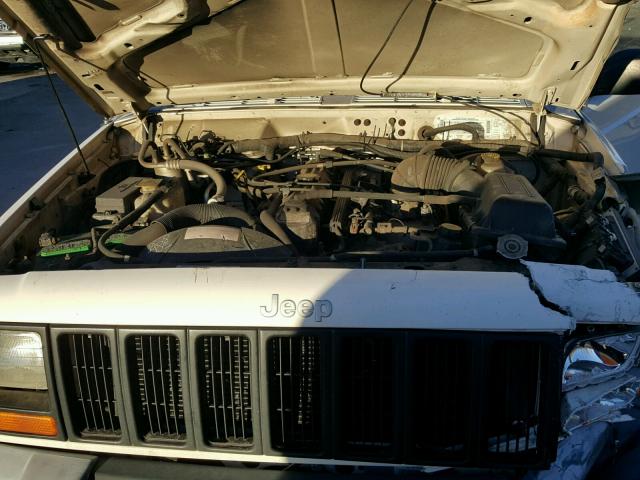 1J4FF28S0YL257349 - 2000 JEEP CHEROKEE S WHITE photo 7