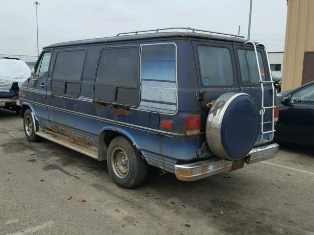 2GBEG25H9J4158017 - 1988 CHEVROLET G20 BLUE photo 3