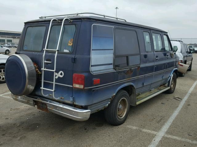 2GBEG25H9J4158017 - 1988 CHEVROLET G20 BLUE photo 4