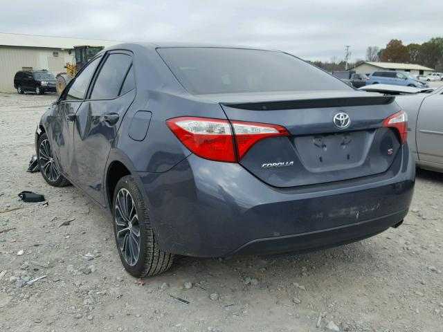 5YFBURHE2GP514059 - 2016 TOYOTA COROLLA L GRAY photo 3