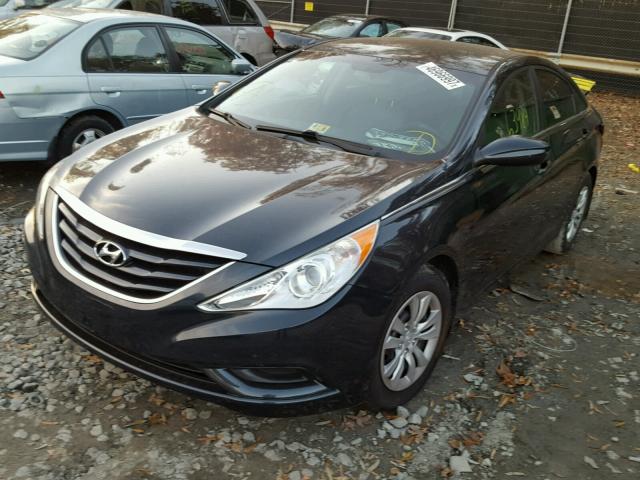 5NPEB4AC7CH495806 - 2012 HYUNDAI SONATA GLS BLACK photo 2